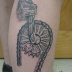 Bike Pedal Tattoo