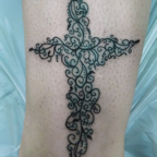 Filigree cross