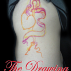 Freehand heart locket tattoo 2