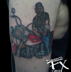 Biker portrait