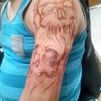 Skull drawing