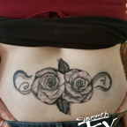 Grey roses